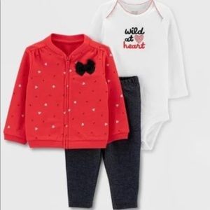 Carter’s Just one You three piece “wild at heart”